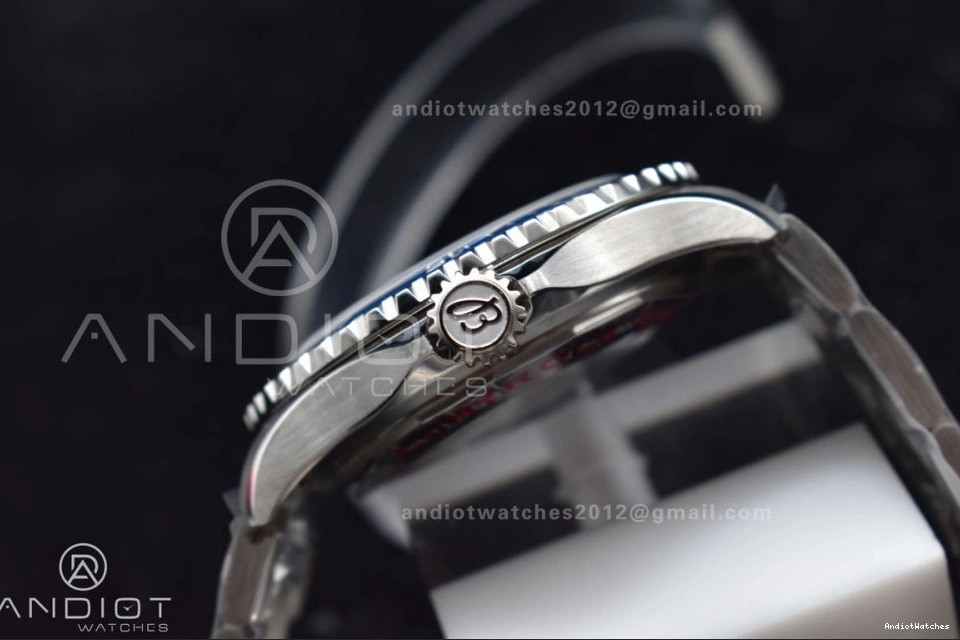 Bezel Bracelet Blue 482 Automatic TF 44 Dial 1:1 Thermal White Ceramic SS on Edition Blue SuperOcean A Best 0208